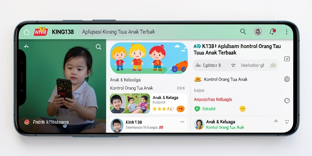 Tampilan antarmuka KING138 yang intuitif untuk kontrol orang tua.
