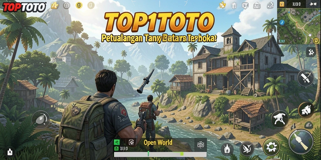 Tampilan antarmuka game Open World dengan detail memukau.